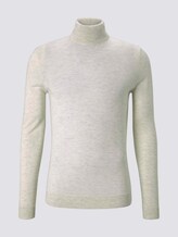 Rollkragenpullover aus Merinowolle - Männer - Light Medium Grey Melange Rollkragenpullover aus Merinowolle - Männer - Light Medium Grey Melange - 7 - TOM TAILOR