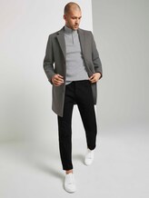Gerippter Pullover mit Troyer-Kragen - Männer - Light Soft Grey Melange Gerippter Pullover mit Troyer-Kragen - Männer - Light Soft Grey Melange - 3 - TOM TAILOR