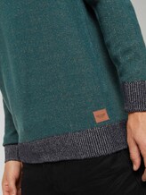 Melierter Strickpullover - Männer - Stroke Green Melierter Strickpullover - Männer - Stroke Green - 10 - TOM TAILOR