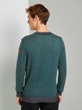 Melierter Strickpullover - Männer - Stroke Green Melierter Strickpullover - Männer - Stroke Green - 2 - TOM TAILOR