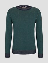 Melierter Strickpullover - Männer - Stroke Green Melierter Strickpullover - Männer - Stroke Green - 7 - TOM TAILOR