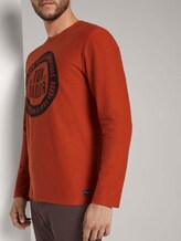 Langarmshirt mit Logo-Print - Männer - Ginger Orange Langarmshirt mit Logo-Print - Männer - Ginger Orange - 10 - TOM TAILOR