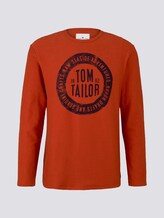 Langarmshirt mit Logo-Print - Männer - Ginger Orange Langarmshirt mit Logo-Print - Männer - Ginger Orange - 7 - TOM TAILOR