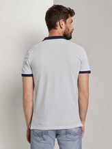 Fein gemustertes Poloshirt - Männer - Off White Fein gemustertes Poloshirt - Männer - Off White - 2 - TOM TAILOR