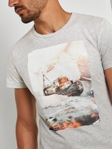 T-Shirt mit Fotoprint - Männer - Light Stone Grey Melange T-Shirt mit Fotoprint - Männer - Light Stone Grey Melange - 9 - TOM TAILOR