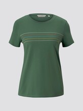 T-Shirt mit Streifenprint - Frauen - vintage green T-Shirt mit Streifenprint - Frauen - vintage green - 7 - TOM TAILOR Denim