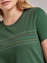 T-Shirt mit Streifenprint - Frauen - vintage green T-Shirt mit Streifenprint - Frauen - vintage green - 9 - TOM TAILOR Denim