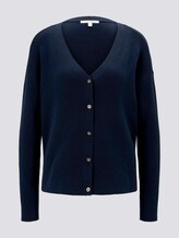 Melierter Cardigan mit Knopfleiste - Frauen - Real Navy Blue Melierter Cardigan mit Knopfleiste - Frauen - Real Navy Blue - 7 - TOM TAILOR Denim