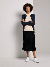 Strickjacke mit Ripp-Detail - Frauen - Sky Captain Blue Strickjacke mit Ripp-Detail - Frauen - Sky Captain Blue - 3 - Mine to five