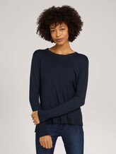 Lockerer Strickpullover - Frauen - Sky Captain Blue Lockerer Strickpullover - Frauen - Sky Captain Blue - 1 - Mine to five