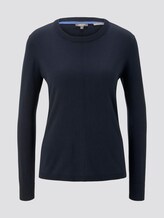 Lockerer Strickpullover - Frauen - Sky Captain Blue Lockerer Strickpullover - Frauen - Sky Captain Blue - 7 - Mine to five
