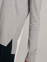 Lockerer Strickpullover - Frauen - soft light grey melange Lockerer Strickpullover - Frauen - soft light grey melange - 10 - Mine to five