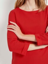 Strukturiertes Shirt mit 3/4-Arm - Frauen - Strong Red Strukturiertes Shirt mit 3/4-Arm - Frauen - Strong Red - 9 - TOM TAILOR