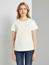T-Shirt mit Print - Frauen - Dove White T-Shirt mit Print - Frauen - Dove White - 1 - TOM TAILOR