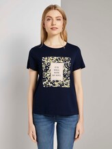 T-Shirt mit Print - Frauen - Sky Captain Blue T-Shirt mit Print - Frauen - Sky Captain Blue - 1 - TOM TAILOR