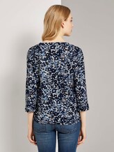 Henley-Shirt mit Blumenprint - Frauen - blue flower design Henley-Shirt mit Blumenprint - Frauen - blue flower design - 2 - TOM TAILOR