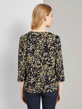 Henley-Shirt mit Blumenprint - Frauen - yellow flower design Henley-Shirt mit Blumenprint - Frauen - yellow flower design - 2 - TOM TAILOR