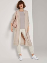 T-Shirt in Ripp-Optik - Frauen - desert sand melange T-Shirt in Ripp-Optik - Frauen - desert sand melange - 3 - TOM TAILOR