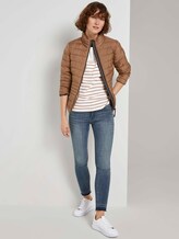 Gestreiftes Shirt mit 3/4-Arm - Frauen - Whisper White Gestreiftes Shirt mit 3/4-Arm - Frauen - Whisper White - 3 - TOM TAILOR