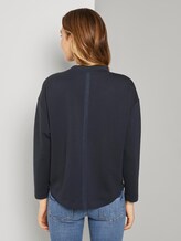 Sweatshirt mit Tape-Einsatz - Frauen - Sky Captain Blue Sweatshirt mit Tape-Einsatz - Frauen - Sky Captain Blue - 2 - TOM TAILOR