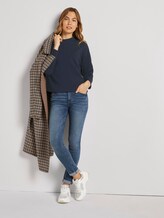 Sweatshirt mit Tape-Einsatz - Frauen - Sky Captain Blue Sweatshirt mit Tape-Einsatz - Frauen - Sky Captain Blue - 3 - TOM TAILOR