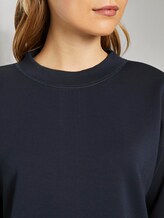 Sweatshirt mit Tape-Einsatz - Frauen - Sky Captain Blue Sweatshirt mit Tape-Einsatz - Frauen - Sky Captain Blue - 9 - TOM TAILOR