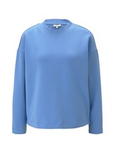 TOM TAILOR Damen Sweatshirt mit Tape-Einsatz, blau, Gr.XXL