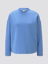 Sweatshirt mit Tape-Einsatz - Frauen - sea blue Sweatshirt mit Tape-Einsatz - Frauen - sea blue - 7 - TOM TAILOR