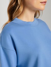 Sweatshirt mit Tape-Einsatz - Frauen - sea blue Sweatshirt mit Tape-Einsatz - Frauen - sea blue - 9 - TOM TAILOR