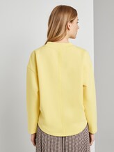 Sweatshirt mit Tape-Einsatz - Frauen - honey popcorn Sweatshirt mit Tape-Einsatz - Frauen - honey popcorn - 2 - TOM TAILOR