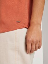 Strukturiertes Blusenshirt - Frauen - burnt coral Strukturiertes Blusenshirt - Frauen - burnt coral - 10 - TOM TAILOR Denim
