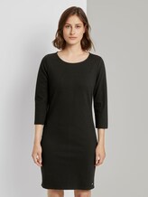 Strukturiertes Mini Bodycon-Kleid - Frauen - Deep Black Strukturiertes Mini Bodycon-Kleid - Frauen - Deep Black - 1 - TOM TAILOR Denim