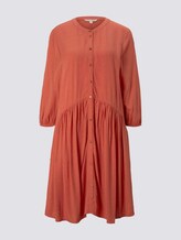 Geknöpftes Minikleid mit Volant - Frauen - burnt coral Geknöpftes Minikleid mit Volant - Frauen - burnt coral - 7 - TOM TAILOR Denim
