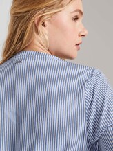 Geknöpftes Minikleid mit Volant - Frauen - mid blue white stripe Geknöpftes Minikleid mit Volant - Frauen - mid blue white stripe - 10 - TOM TAILOR Denim