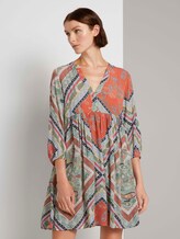 Gemustertes Babydoll Minikleid - Frauen - patchwork paisley print Gemustertes Babydoll Minikleid - Frauen - patchwork paisley print - 1 - TOM TAILOR Denim