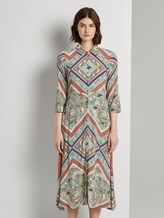 Patterned midi shirt dress - Women - patchwork paisley print Patterned midi shirt dress - Women - patchwork paisley print - 1 - TOM TAILOR Denim