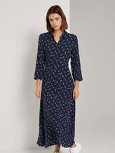 Gemustertes Midi-Hemdkleid - Frauen - small navy paisley Gemustertes Midi-Hemdkleid - Frauen - small navy paisley - 1 - TOM TAILOR Denim