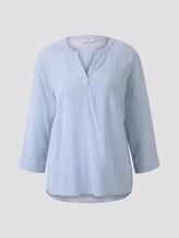 Gemusterte Bluse - Frauen - Vertical Blue White Stripe Gemusterte Bluse - Frauen - Vertical Blue White Stripe - 7 - TOM TAILOR