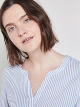 Gemusterte Bluse - Frauen - Vertical Blue White Stripe Gemusterte Bluse - Frauen - Vertical Blue White Stripe - 9 - TOM TAILOR