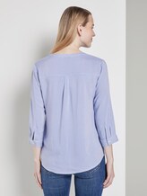 Gemusterte Bluse - Frauen - lightblue thin stripe vertical Gemusterte Bluse - Frauen - lightblue thin stripe vertical - 2 - TOM TAILOR
