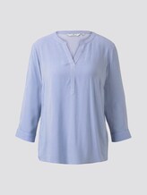 Gemusterte Bluse - Frauen - lightblue thin stripe vertical Gemusterte Bluse - Frauen - lightblue thin stripe vertical - 7 - TOM TAILOR