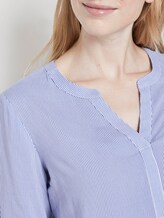 Gemusterte Bluse - Frauen - lightblue thin stripe vertical Gemusterte Bluse - Frauen - lightblue thin stripe vertical - 9 - TOM TAILOR