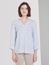 Gemusterte Bluse - Frauen - light blue dot design Gemusterte Bluse - Frauen - light blue dot design - 1 - TOM TAILOR