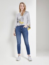 Patterned blouse - Women - blue white flowers and stripe Patterned blouse - Women - blue white flowers and stripe - 3 - TOM TAILOR