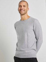 Weicher Pullover mit Struktur - Männer - Light Soft Grey Melange Weicher Pullover mit Struktur - Männer - Light Soft Grey Melange - 5 - TOM TAILOR