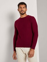 Weicher Pullover mit Struktur - Männer - wine red melange Weicher Pullover mit Struktur - Männer - wine red melange - 1 - TOM TAILOR
