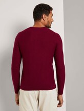 Weicher Pullover mit Struktur - Männer - wine red melange Weicher Pullover mit Struktur - Männer - wine red melange - 2 - TOM TAILOR