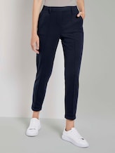 Loose fit trousers with bow pleats - Women - Sky Captain Blue Loose fit trousers with bow pleats - Women - Sky Captain Blue - 1 - TOM TAILOR