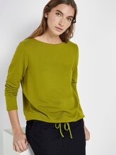 Strukturiertes Sweatshirt - Frauen - wood green Strukturiertes Sweatshirt - Frauen - wood green - 5 - TOM TAILOR