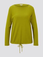 Strukturiertes Sweatshirt - Frauen - wood green Strukturiertes Sweatshirt - Frauen - wood green - 7 - TOM TAILOR